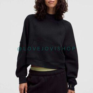 NWT! Lululemon Oversized Cropped Scuba Hoodie w Embroidered Logo XL